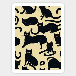 Black Cats for Cat lovers. Perfect gift for National Black Cat Day #14 Sticker